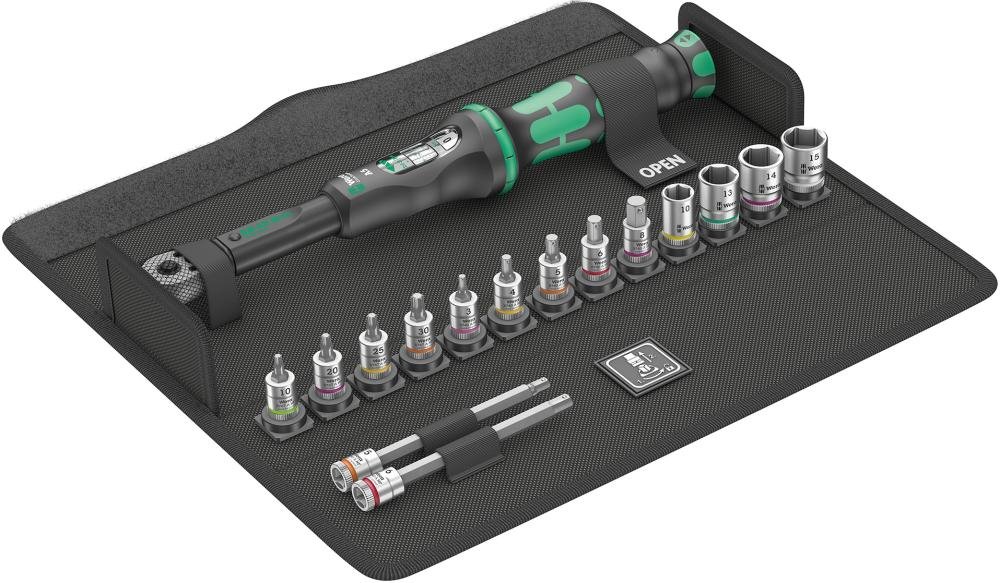 WERA Drehmomentschlüssel- Garnitur BicycleSet Torque 1.1/4" 2,5-25Nm Produktbild img1 L