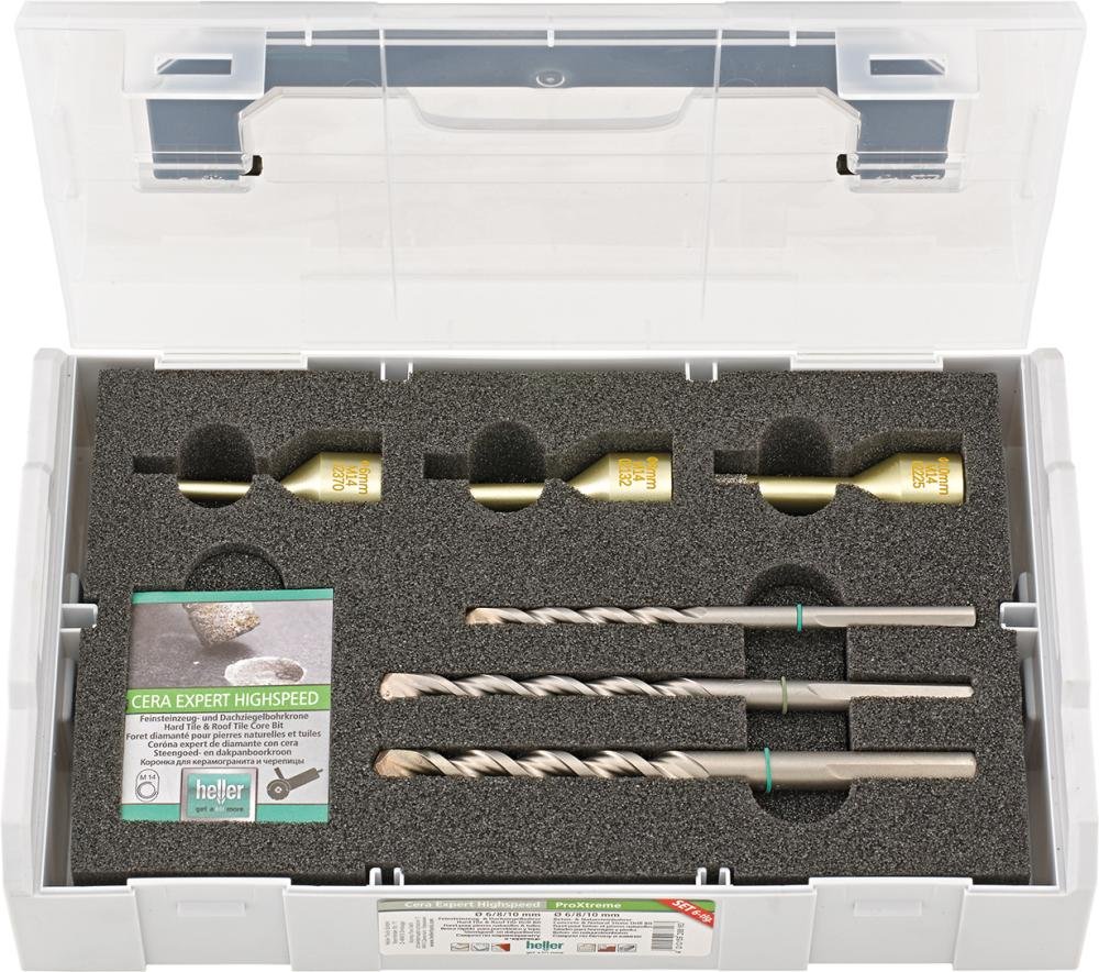 HELLER Misch-Set Cera Expert Highspeed ø 6/8/10mm + ProXtreme ø 6/8/10mm 6-teilig Produktbild img1 L