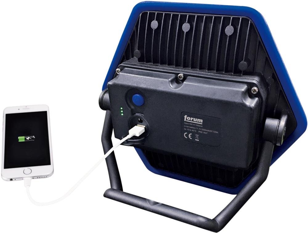 Akku-Arbeitsleuchte 50 W 1100-4300Lumen FORUM Produktbild img3 L