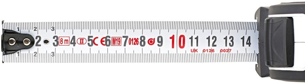 FORUM Taschenbandmaß Stahlband 8m x 27mm Produktbild img2 L