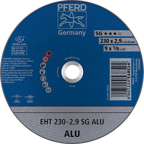 PFERD TOOLS Trennscheibe EHT 230x2,9x22,23 mm gerade Leistungslinie SG ALU für Alu Produktbild img1 L
