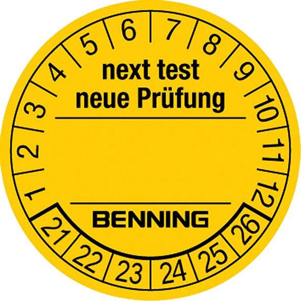 Prüfplakette Benning Produktbild img1 L