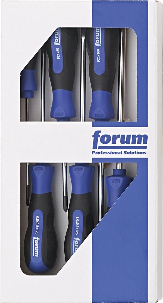 FORUM Schraubendreher-Satz 6tlg. Schlitz/PZ Produktbild img2 L