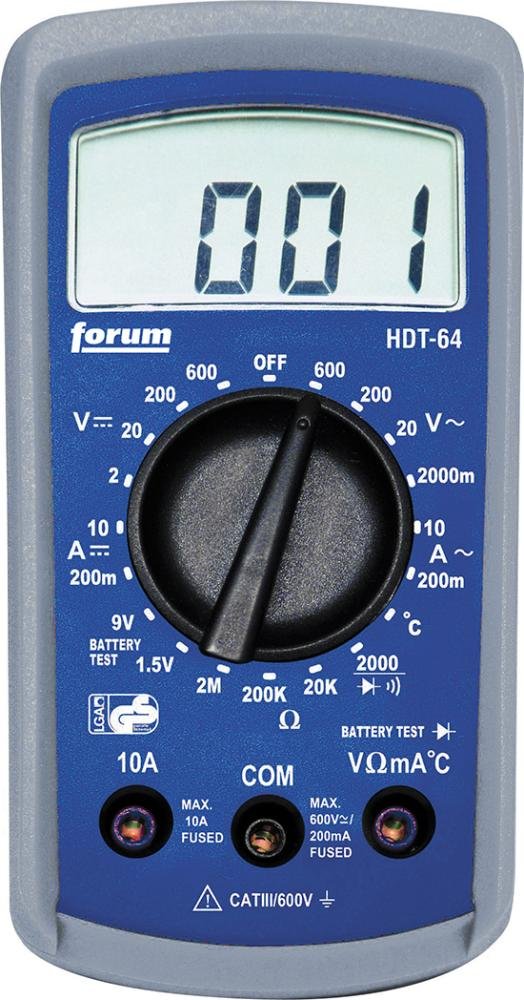 FORUM Digital-Multimeter 2-600V in Tasche Produktbild img1 L