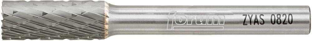FORUM HM-Frässtift, 6-mm-Schaft, Zylinderform ZYA-S, mit Stirnverzahnung, Zahnung C Produktbild img3 L