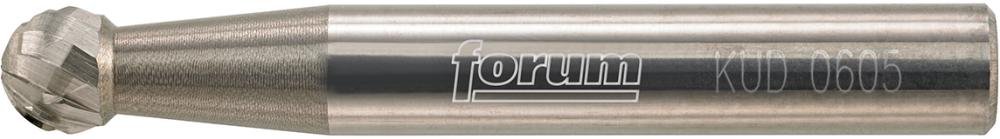 FORUM HM-Frässtift, 6-mm-Schaft, Kugelform KUD, Zahnung C Produktbild img2 L
