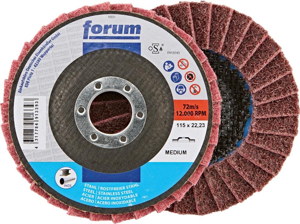 FORUM Vliesfächerschleifscheibe, gewölbt Produktbild img2 L