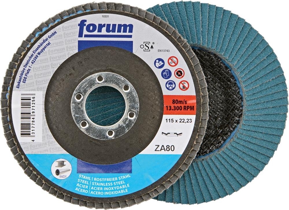 FORUM Fächerschleifscheibe, Zirkonkorund, 12° gewölbt Produktbild img3 L