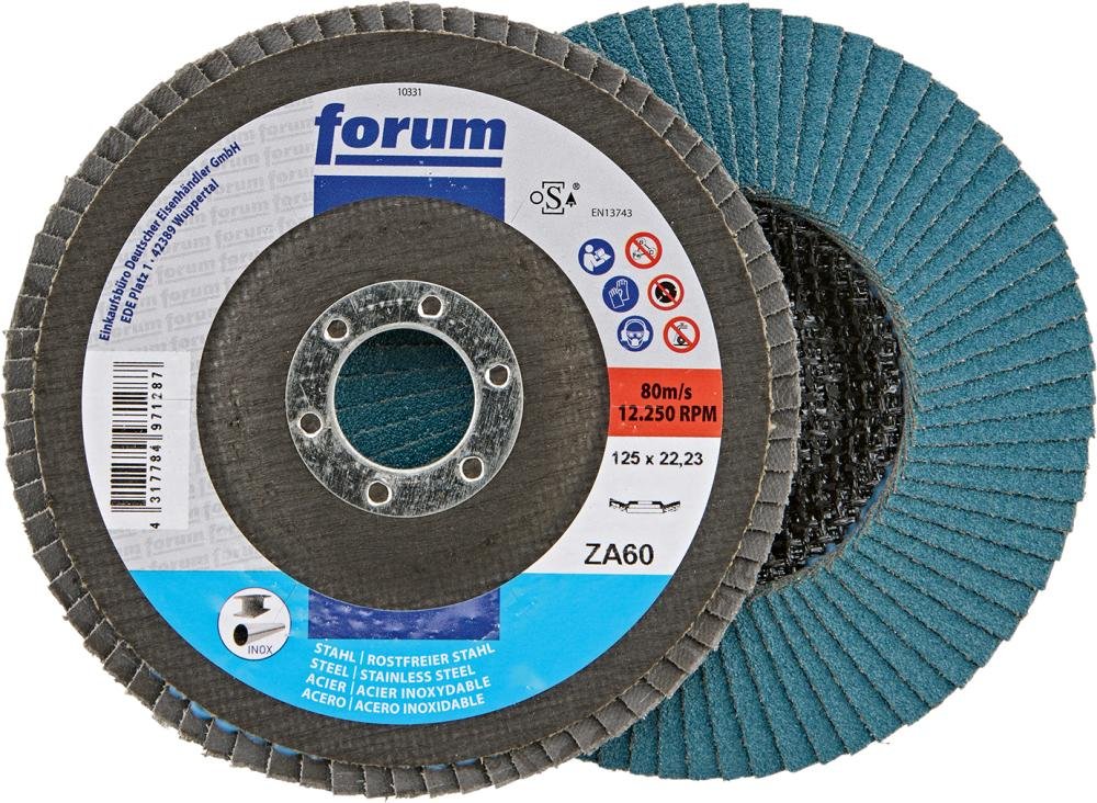FORUM Fächerschleifscheibe, Zirkonkorund, 12° gewölbt Produktbild img8 L