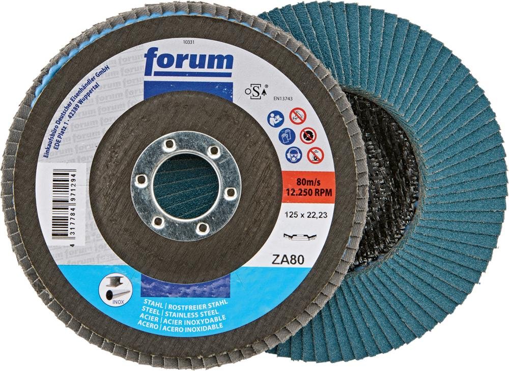 FORUM Fächerschleifscheibe, Zirkonkorund, 12° gewölbt Produktbild img5 L