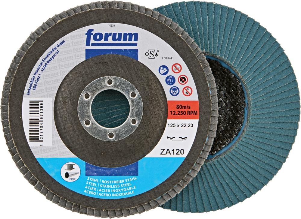 FORUM Fächerschleifscheibe, Zirkonkorund, 12° gewölbt Produktbild img6 L