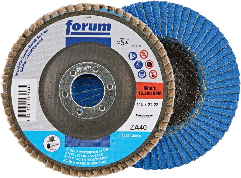 FORUM Fächerschleifscheibe, 12° gewölbt Produktbild img1 L