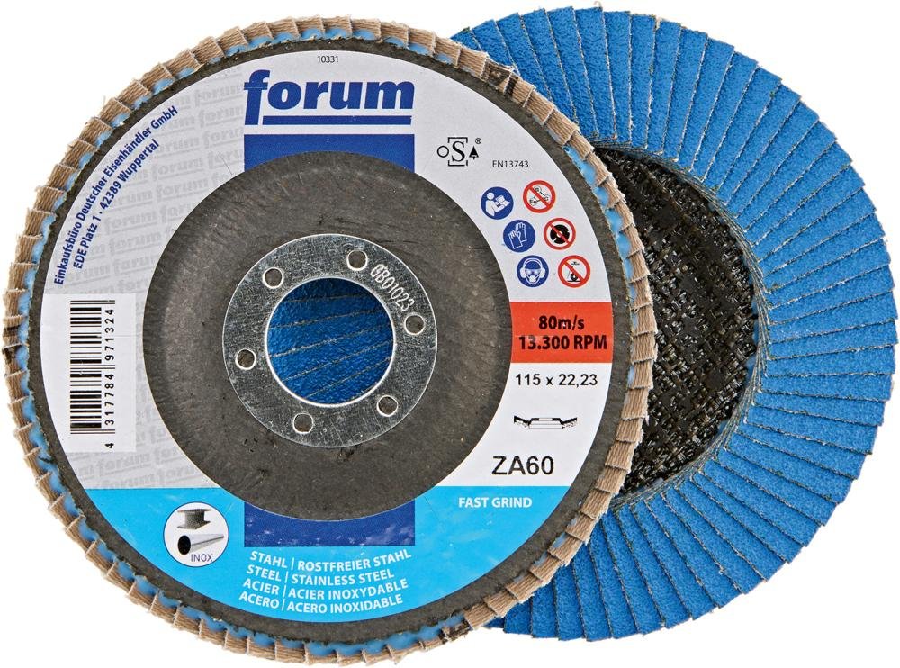 FORUM Fächerschleifscheibe, 12° gewölbt Produktbild img2 L