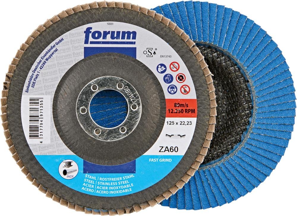 FORUM Fächerschleifscheibe, 12° gewölbt Produktbild img2 L