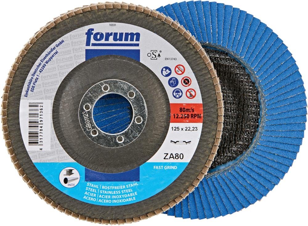 FORUM Fächerschleifscheibe, 12° gewölbt Produktbild img3 L