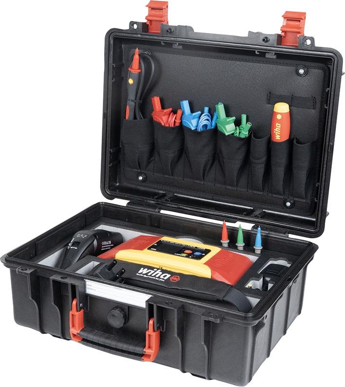 WIHA Installationstester Set MFT one mit Werkzeug und Zubehör im Koffer Produktbild img3 L