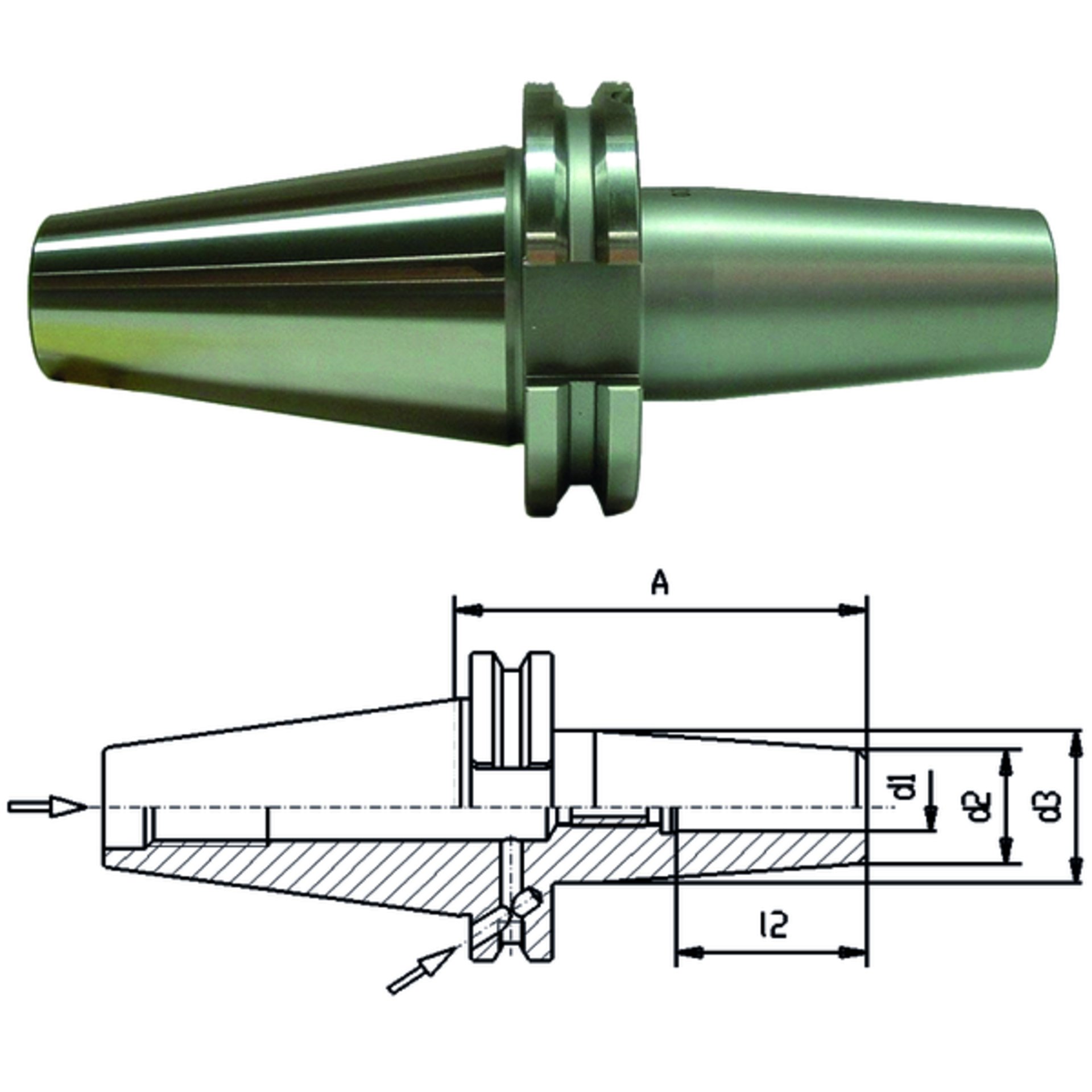 Schrumpf-Futter BT40 G428D40 25x160 Produktbild img1 L
