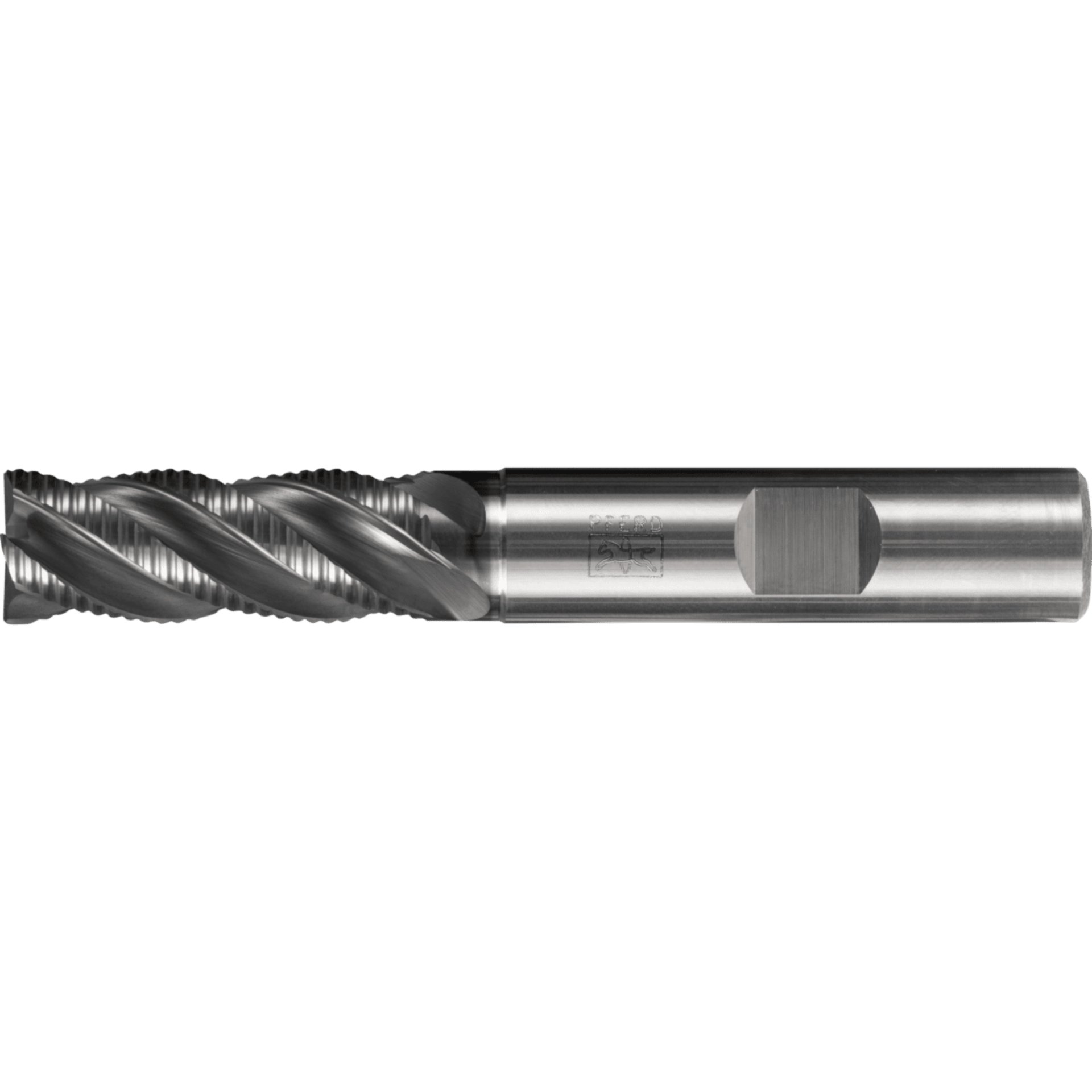 PFERD TOOLS Vollhartmetallfräser Universal mit vier Schneiden UCR4, Eckenausführung Fase mit Schruppverzahnung Produktbild img1 L