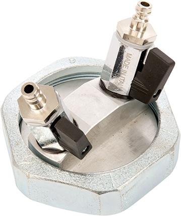Gasprüfanschluß Einrohr DN40 m.2xKugelhahn+Überw. Produktbild img1 L