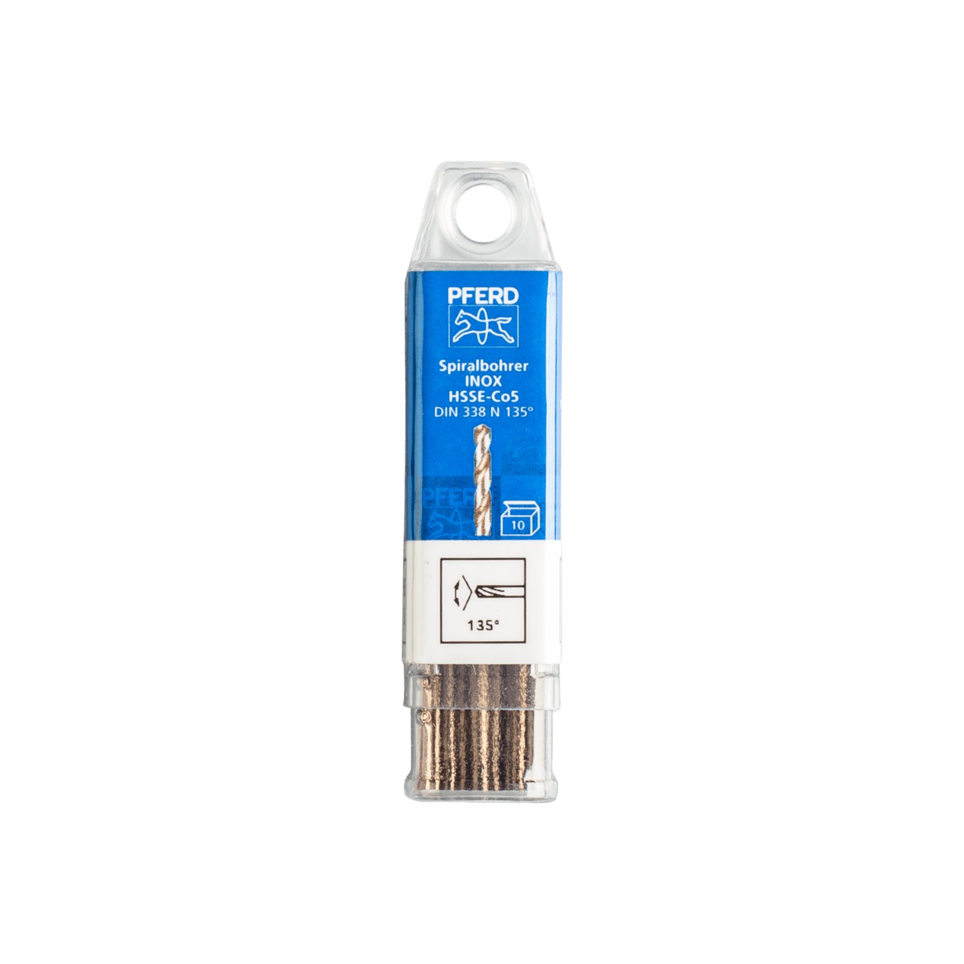 PFERD TOOLS Spiralbohrer INOX Ø 2 mm HSS-E Co5 N DIN 338 135° für zähe und harte Werkstoffe Produktbild img2 L