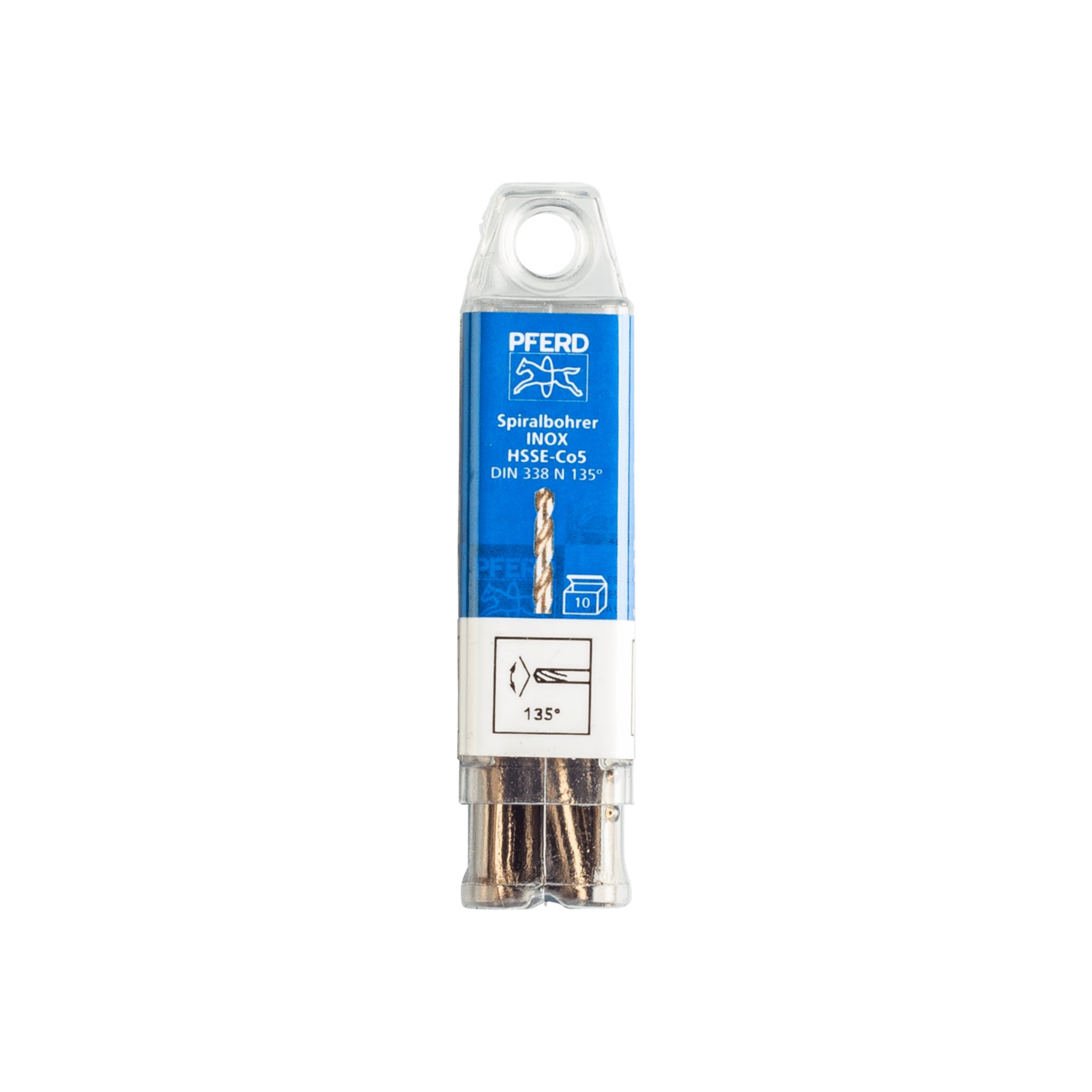 PFERD TOOLS Spiralbohrer INOX Ø 2,5 mm HSS-E Co5 N DIN 338 135° für zähe und harte Werkstoffe Produktbild img2 L