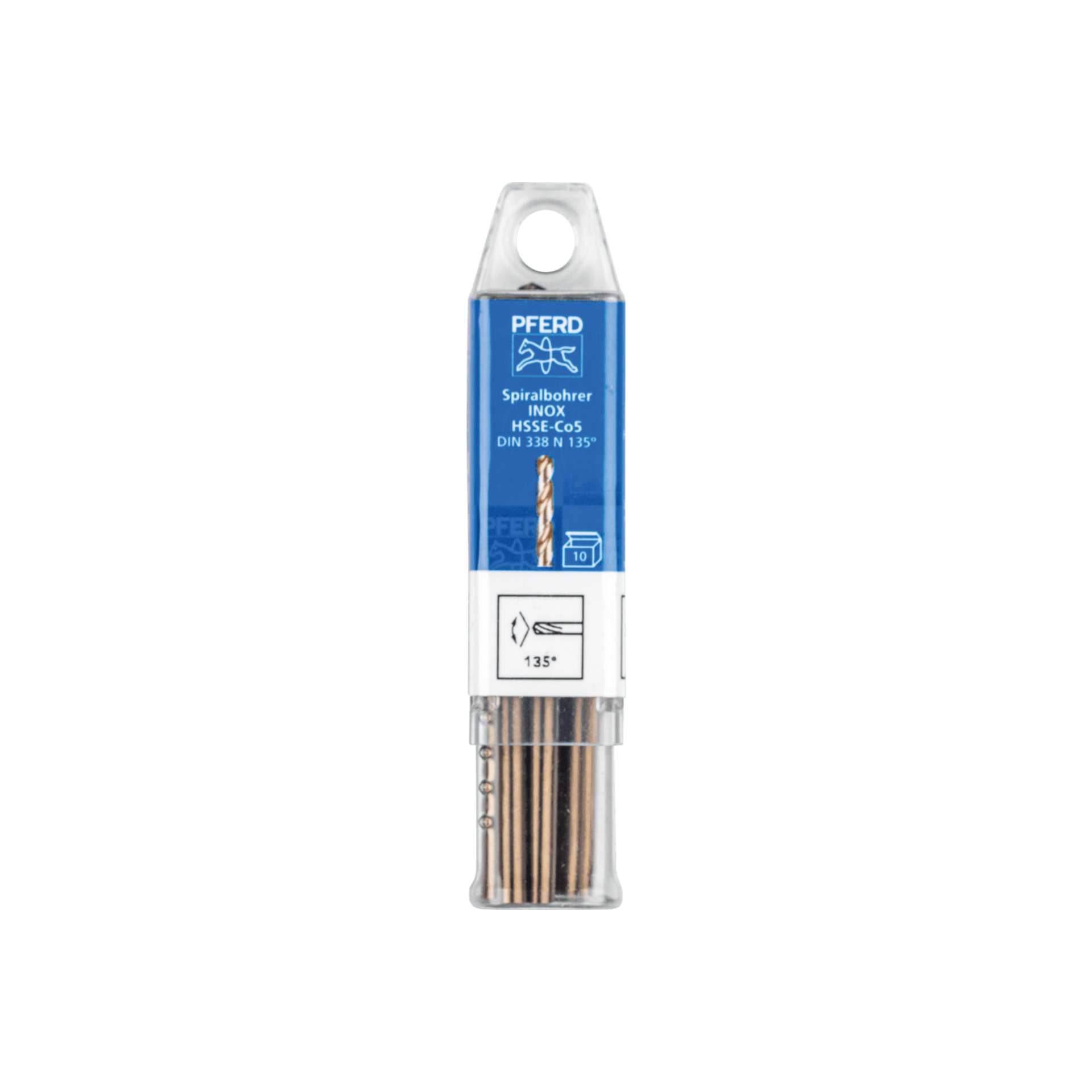 PFERD TOOLS Spiralbohrer INOX Ø 3,5 mm HSS-E Co5 N DIN 338 135° für zähe und harte Werkstoffe Produktbild img2 L