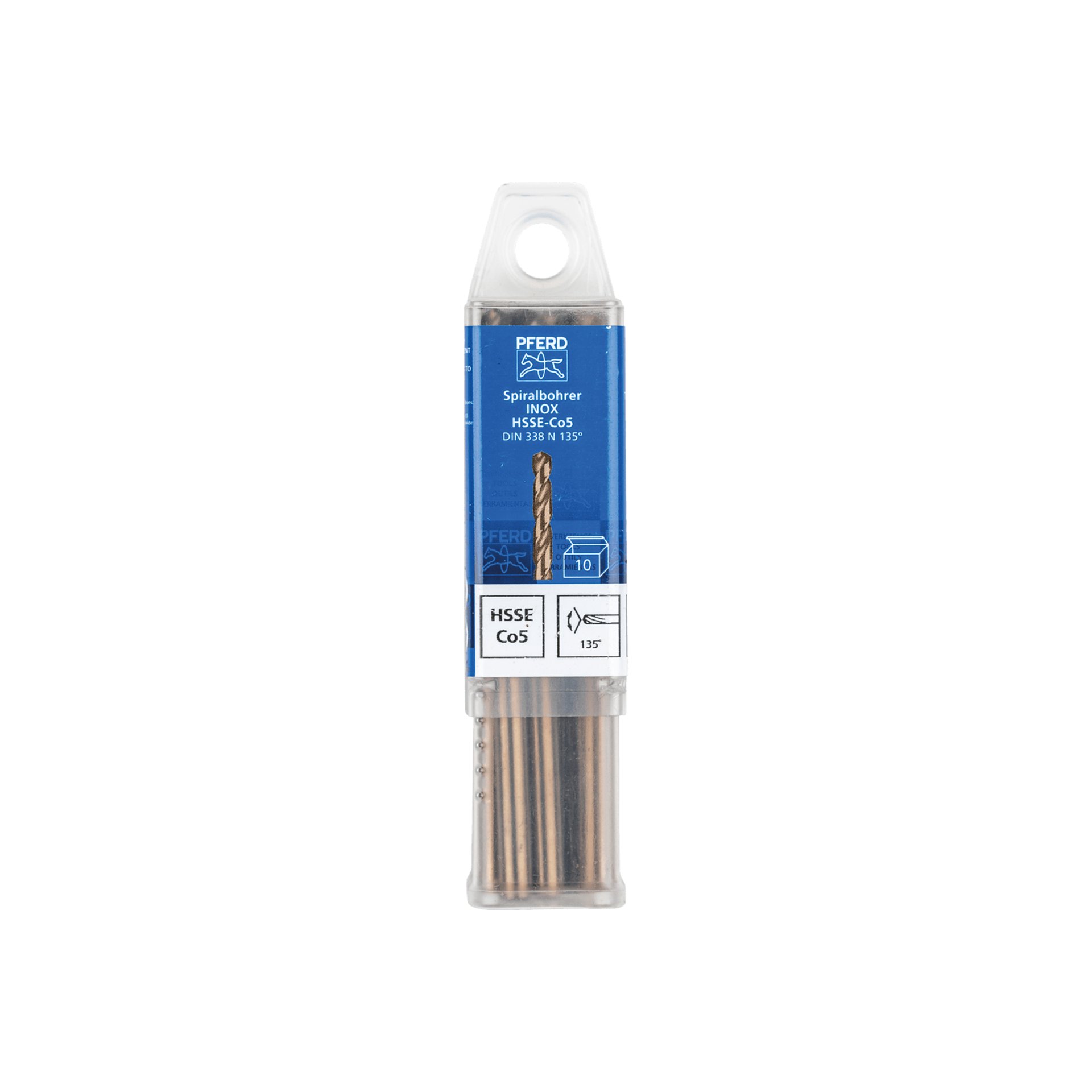 PFERD TOOLS Spiralbohrer INOX Ø 5,5 mm HSS-E Co5 N DIN 338 135° für zähe und harte Werkstoffe Produktbild img2 L