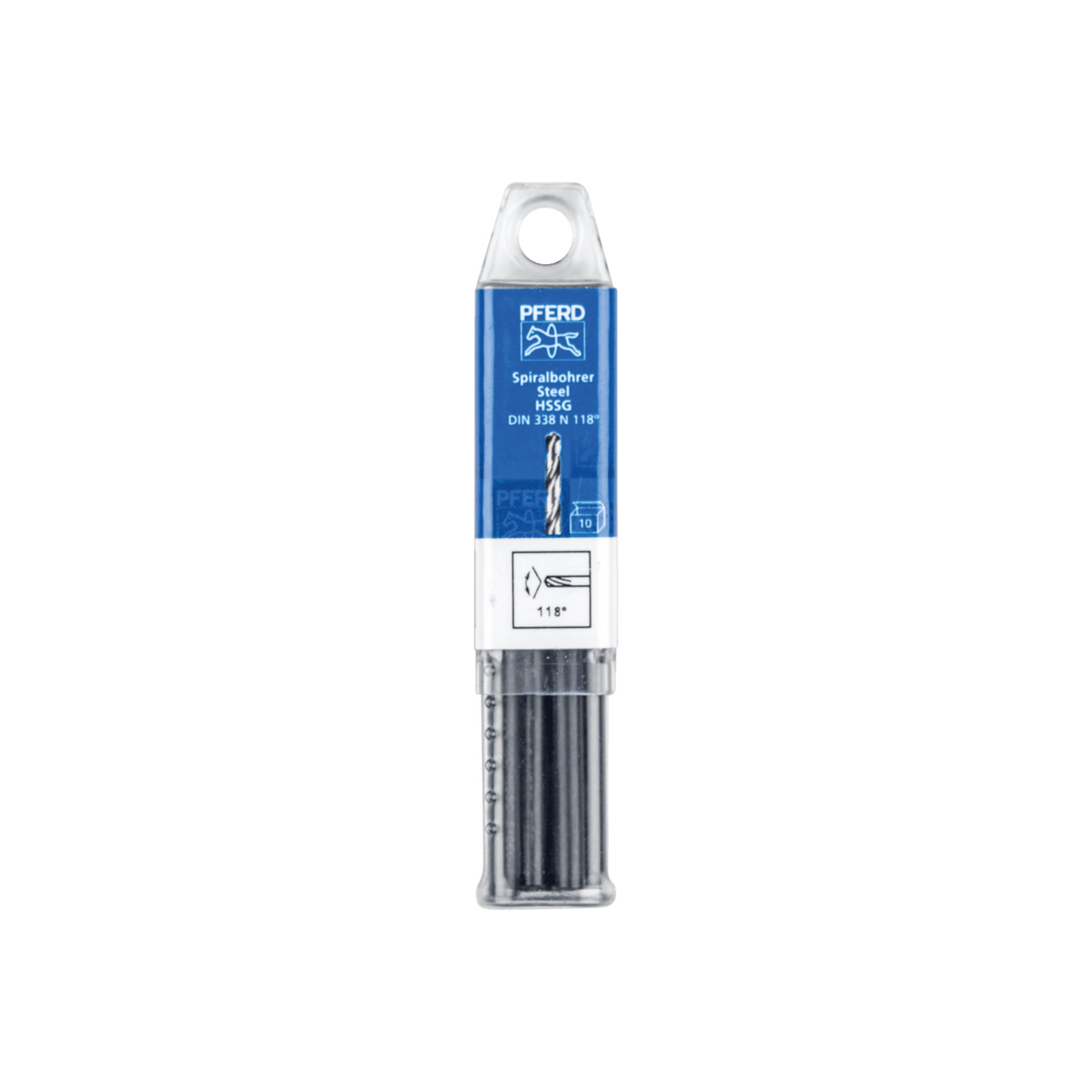 PFERD TOOLS Spiralbohrer STEEL Ø 4 mm HSS-G N DIN 338 118° universal Produktbild img2 L