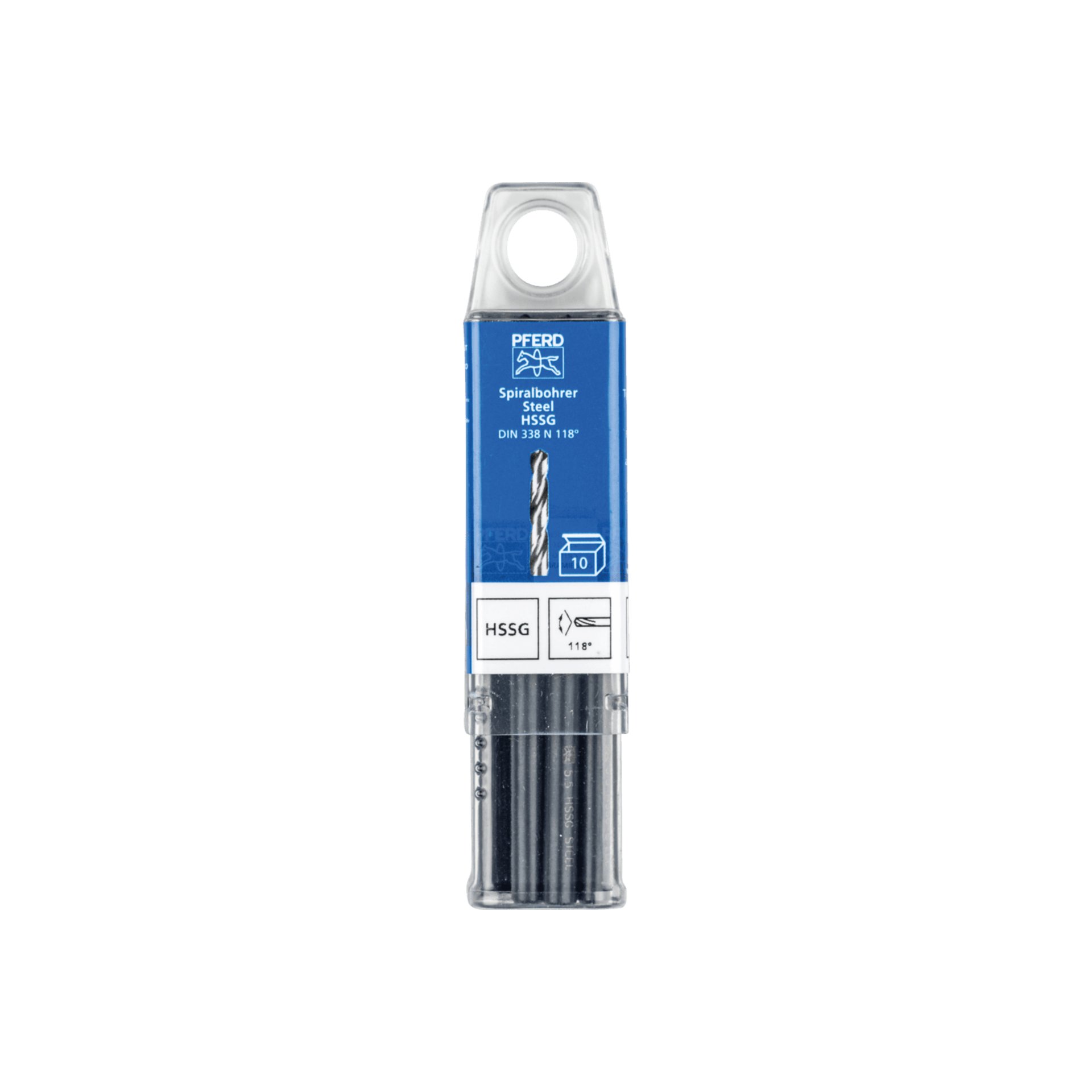 PFERD TOOLS Spiralbohrer STEEL Ø 5,5 mm HSS-G N DIN 338 118° universal Produktbild img2 L