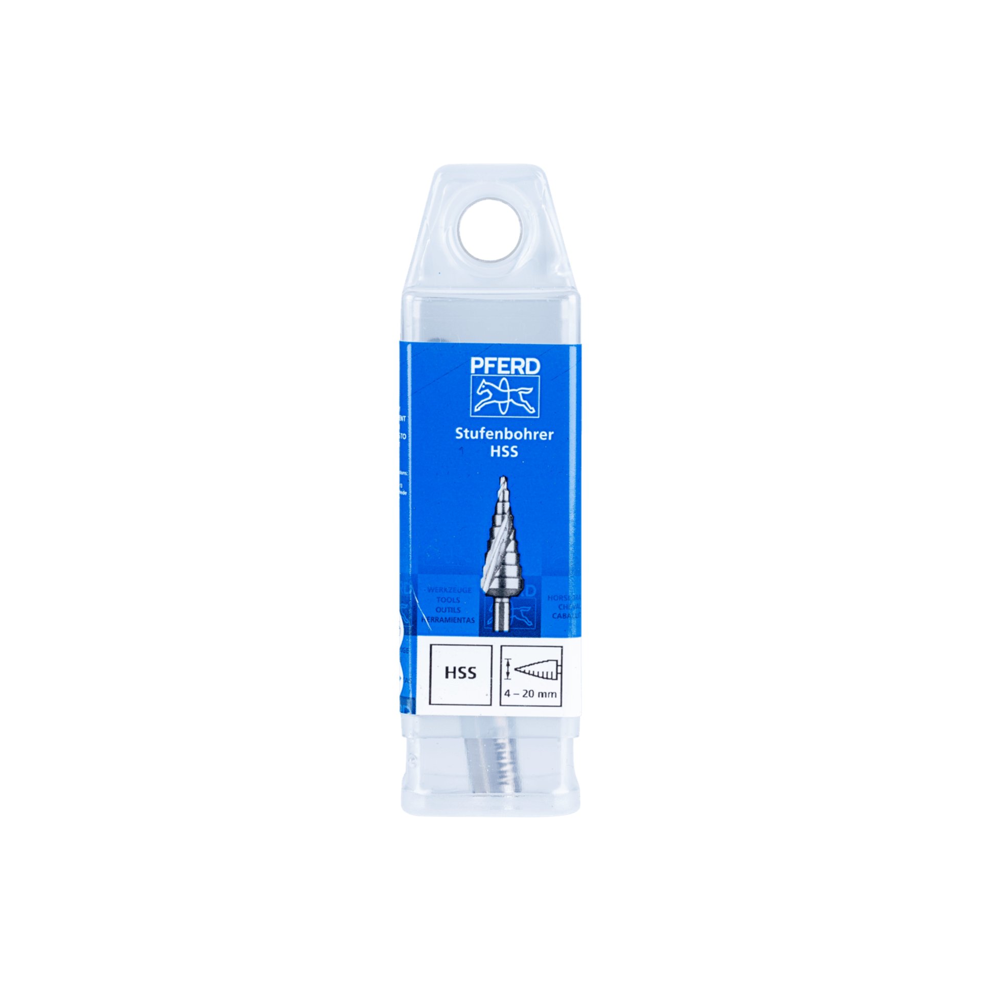 PFERD TOOLS Stufenbohrer HSS 9 Bohrstufen Ø 4-20mm 3-Flächenschaft-Ø 8 mm Produktbild img2 L