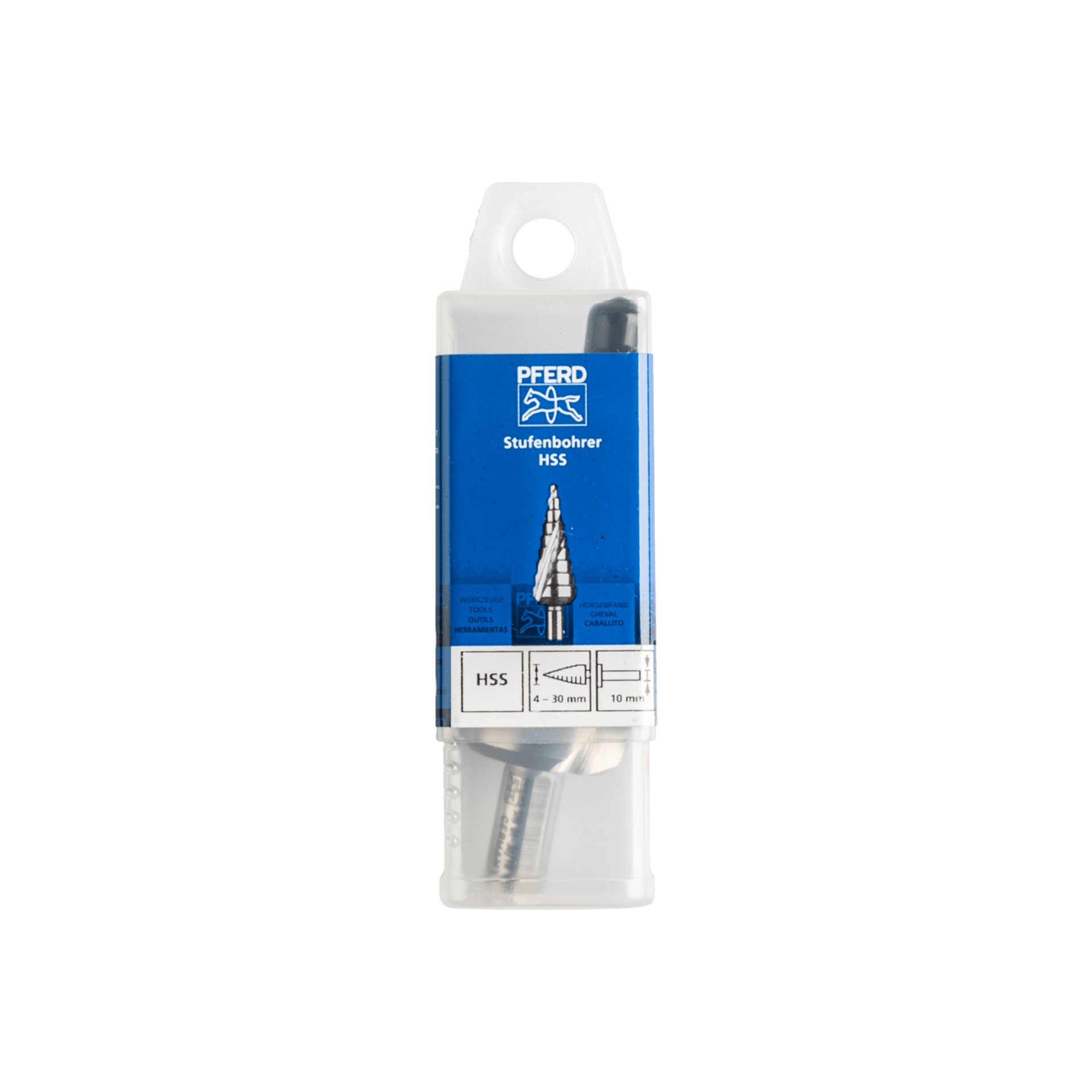 PFERD TOOLS Stufenbohrer HSS 14 Bohrstufen Ø 4-30mm 3-Flächenschaft-Ø 10mm Produktbild img2 L