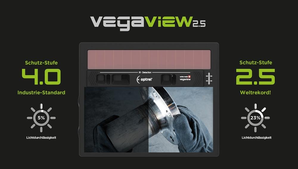 Automatik-Schweißerhelm vegaview 2.5, schwarz OPTREL Produktbild img2 L