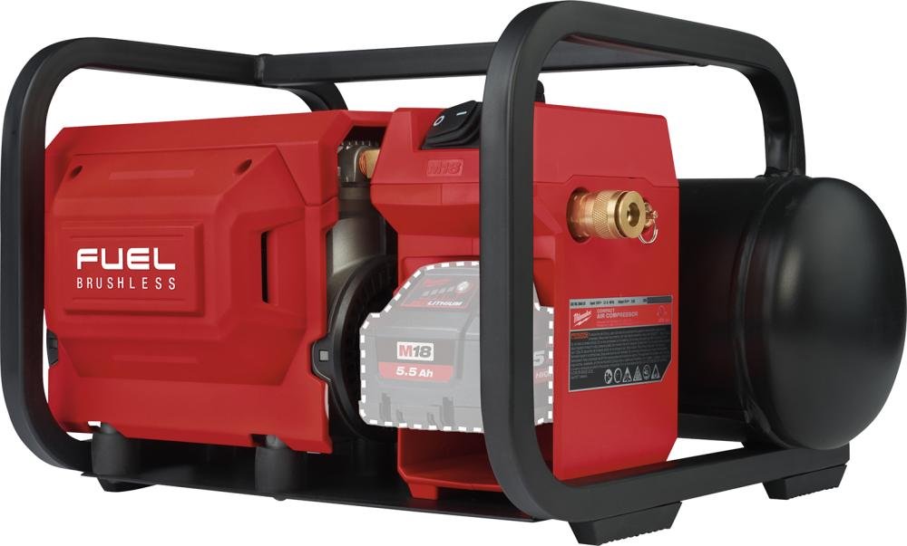 Milwaukee Akku-Kompressor solo M18 FAC-0 ohne Akku ohne Ladegerät Karton Produktbild img3 L
