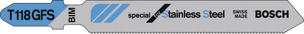 Stichsägeblatt für INOX, gerader, feiner Schnitt Produktbild img1 L