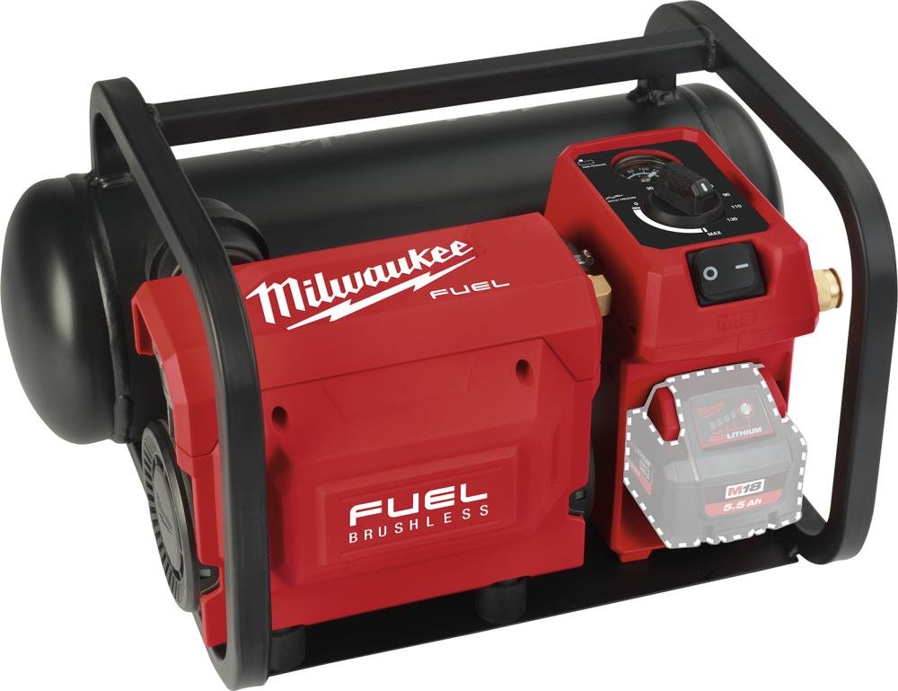 Milwaukee Akku-Kompressor solo M18 FAC-0 ohne Akku ohne Ladegerät Karton Produktbild img1 L