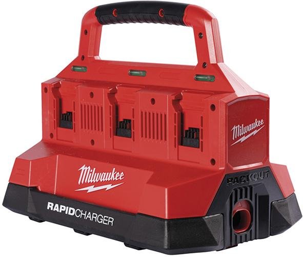 Milwaukee Ladegerät 6-fach PACKOUT M18 PC6 Produktbild img1 L
