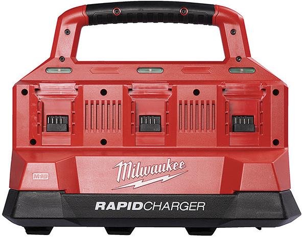 Milwaukee Ladegerät 6-fach PACKOUT M18 PC6 Produktbild img2 L