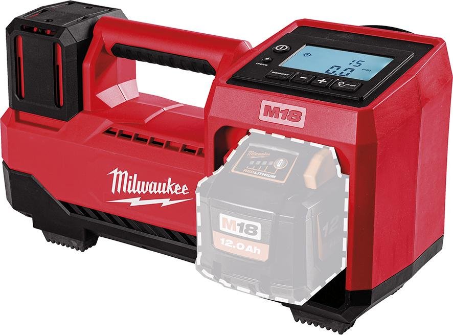 Milwaukee Akku-Kompressor solo M18 BI-0 ohne Akku ohne Ladegerät Karton Produktbild img3 L