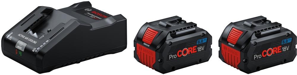 Akku-Starter Set ProCore 18,0 V 2 x 8,0 Ah Bosch Ladegerät GAL18V-160 Karton Produktbild img1 L
