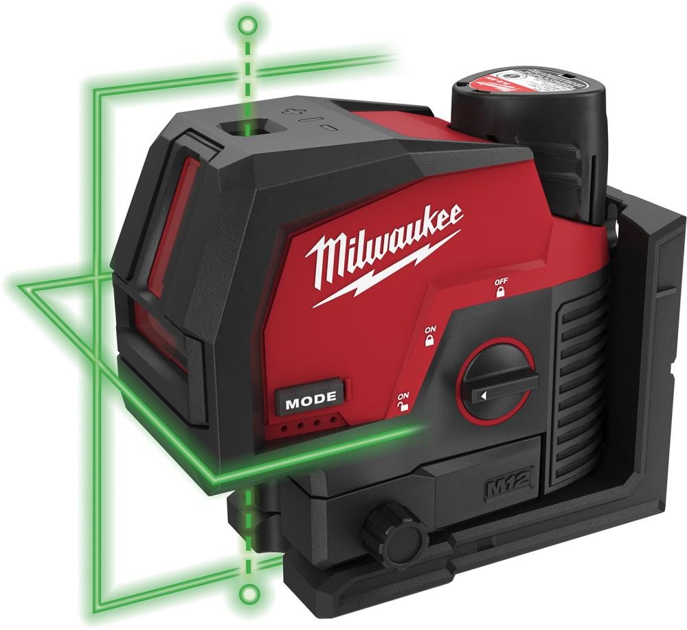 Milwaukee Kreuzlinienlaser M12CLLP-301C 1x12,0 V 3,0 Ah Ladegerät M12-18FC Koffer Produktbild img1 L
