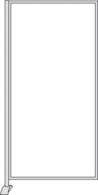 KERKMANN Stellwand Metropol B800xH1750mm Whiteboard Produktbild img1 L