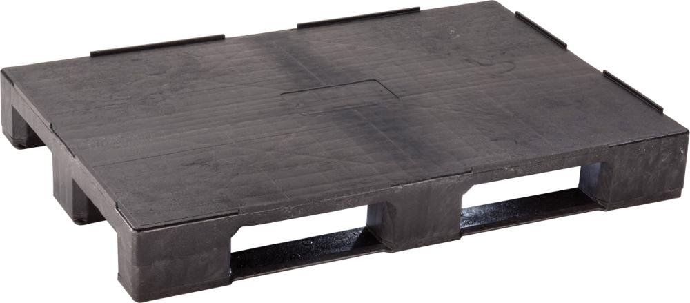 ALPHA Kunststoff-Palette geschlossen schwarz 1200x800x150mm Produktbild img1 L