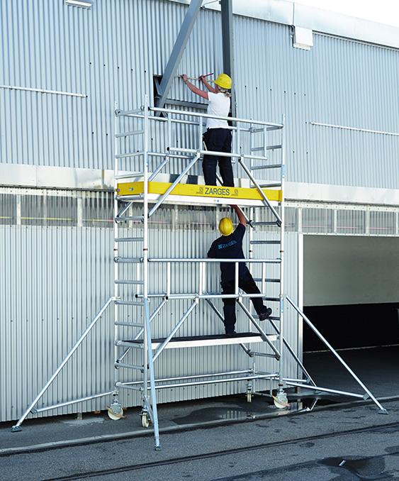 Leichtmetall-Fahrgerüst 0,75x2,50mHöhe ca 4,45 m Produktbild img1 L