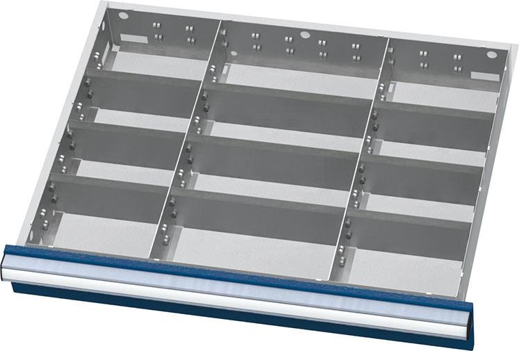 Metalleinteilung für Schubladen-Innenmaß 600 x 450 mm, Trennwände 175/250 Produktbild img1 L