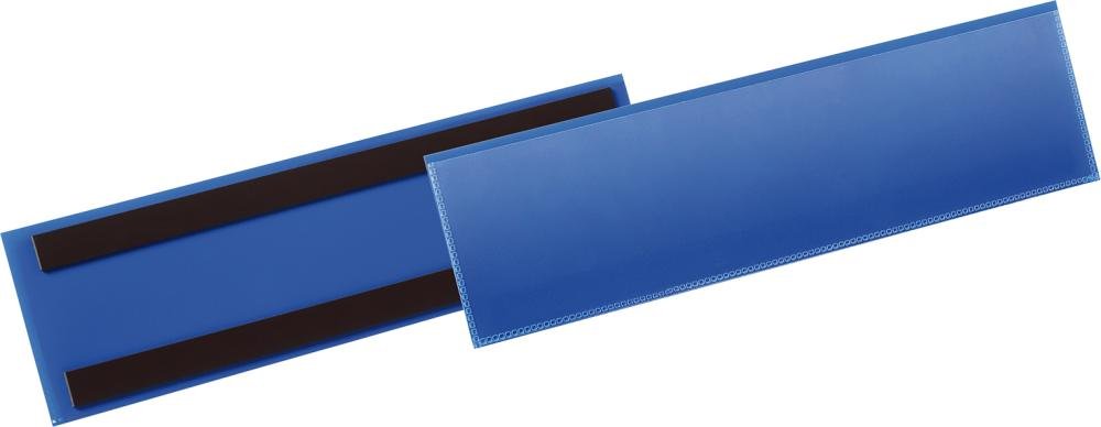 Etikettentasche magnetisch 1/3 A4 quer blau, magnetisch Produktbild img1 L