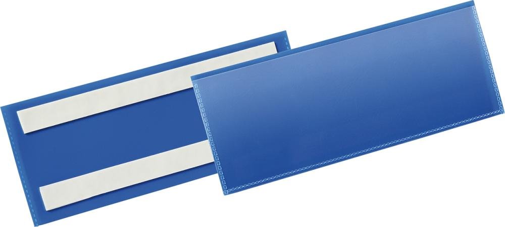 Etikettentasche B210xH74 mm blau, selbstklebend VE 50 Stück Produktbild img1 L
