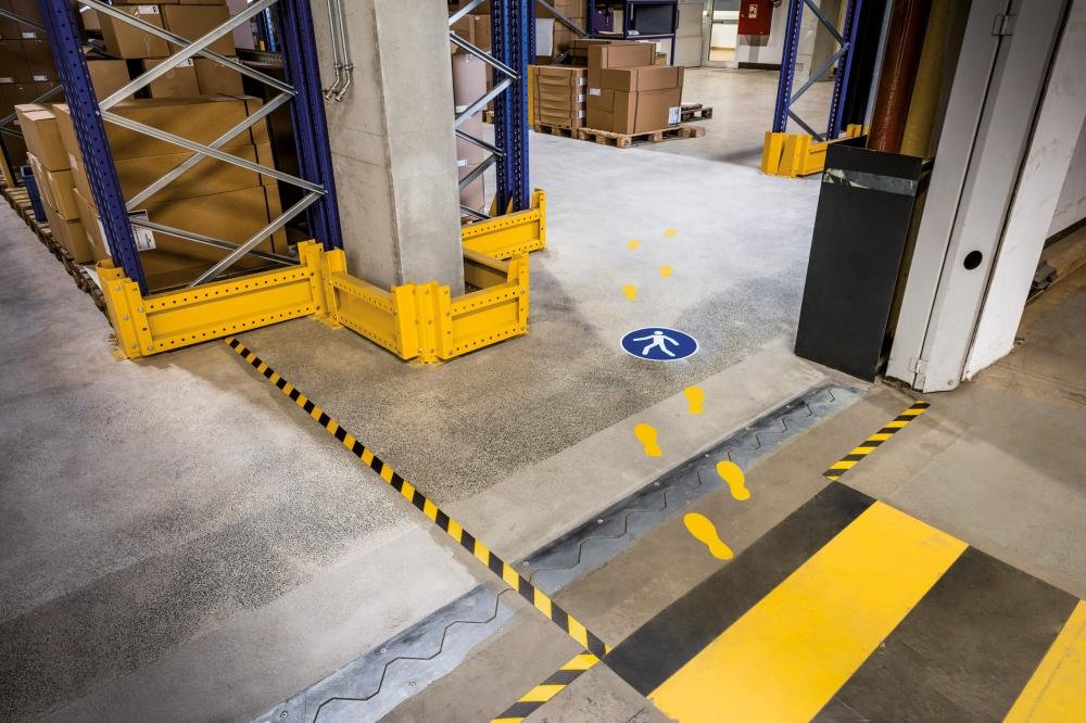 Bodenmarkierung Form "Fußabdruck" gelb selbstklebend Produktbild img4 L