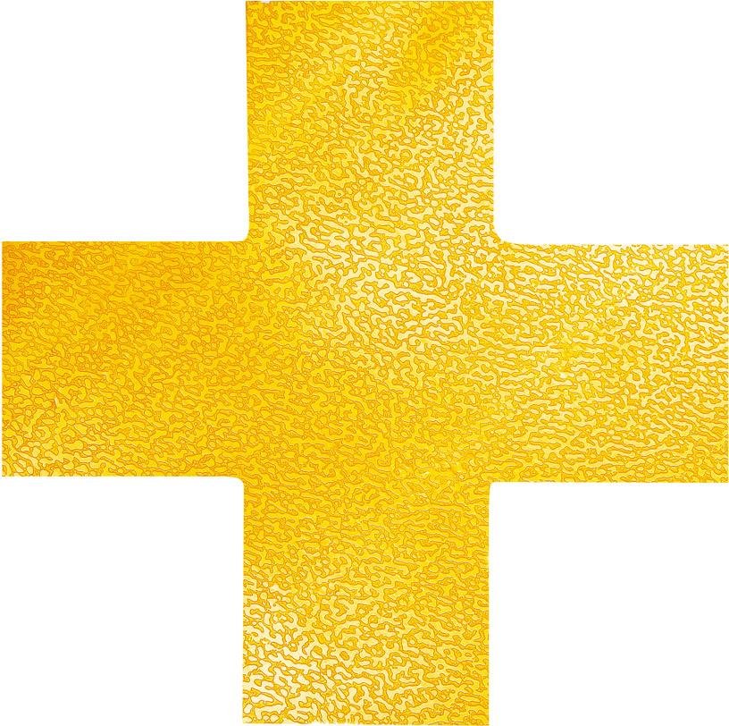 Stellplatzmarkierung Form "Kreuz" gelb selbstklebend Produktbild img1 L