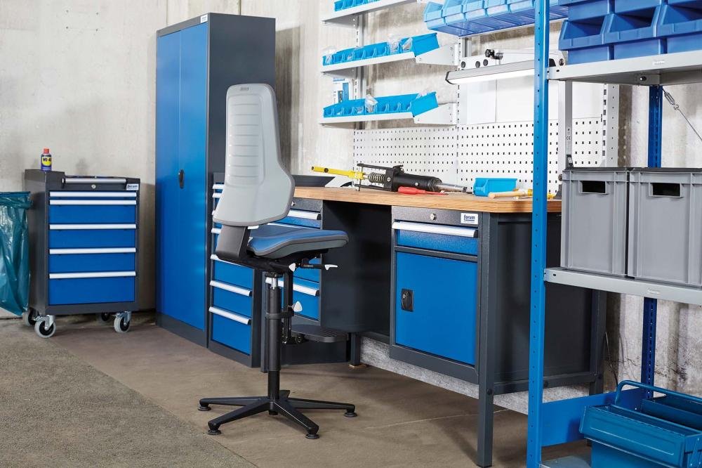 Polsterelement Pu-Schaum blau für Arbeitsstuhl Neon Produktbild img2 L