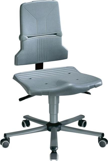 Bimos Arbeitsstuhl 9803-1000 Sintec 2 grau Sitzhöhe 430-580 mm mit Rollen Produktbild img1 L